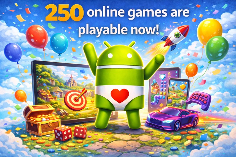 250 online games are playable now!