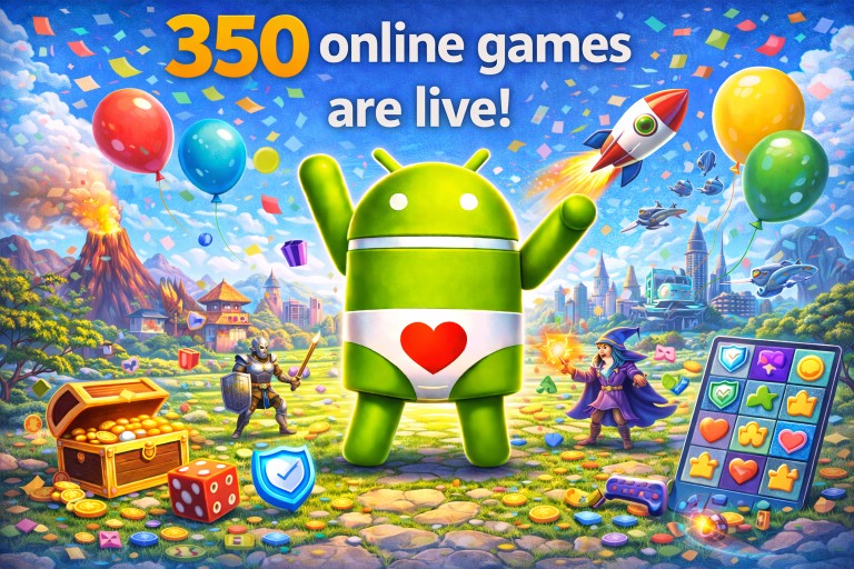 350 online games are live!