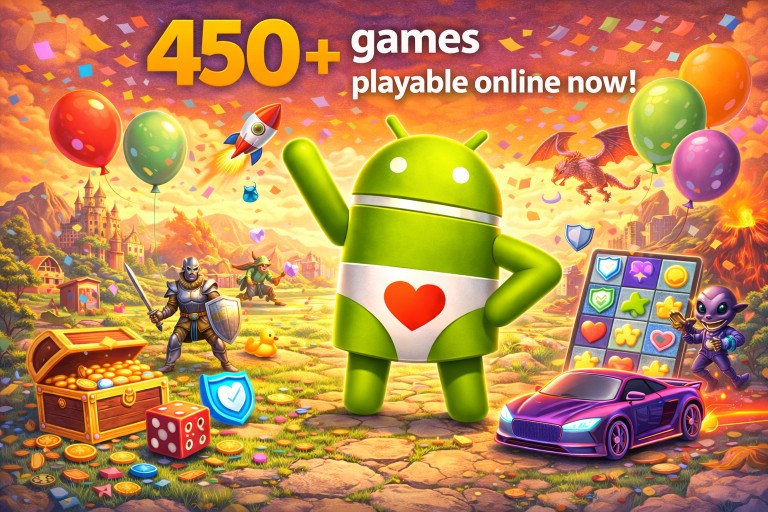 450+ games playable online!